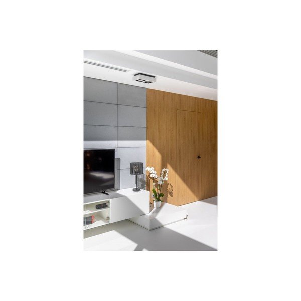 Balta griestu lampa ar metāla abažūru 34x18,5 cm Loid – GTV-image-4