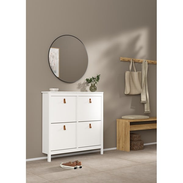 Balts atverams apavu plaukts Madrid – Tvilum-image-1