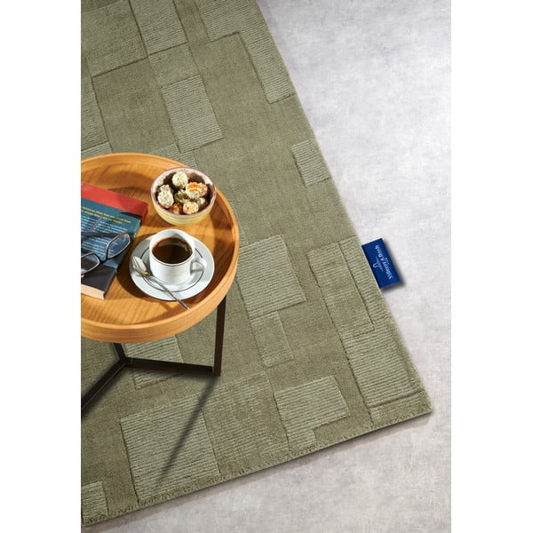 Zaļš ar rokām darināts vilnas paklājs 80x150 cm Wilhelmine – Villeroy&Boch-image-2