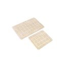 Krēmkrāsas vannas istabas paklājiņi (2 gab.) 50x80 cm Kareli – Foutastic