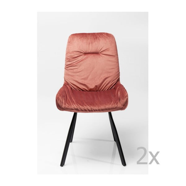 2 ēdamistabas krēslu komplekts ar tērauda konstrukciju Kare Design Berry