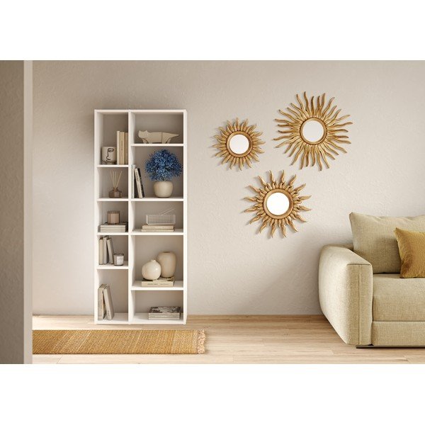 Balts grāmatplaukts 77x180 cm Iris – TemaHome-image-4