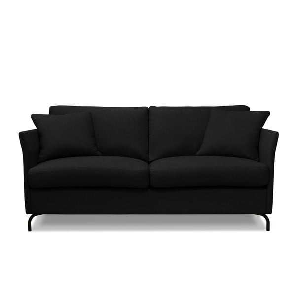 Melns divvietīgs dīvāns Windsor & Co. Dīvāni Saturne