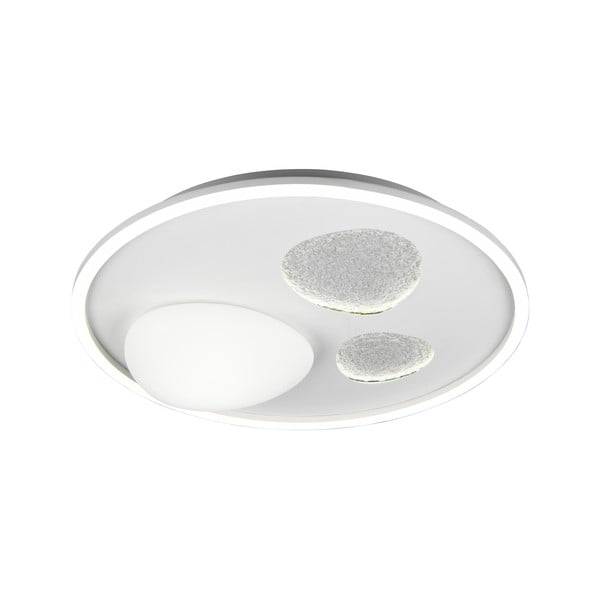 Balta LED griestu lampa ar tālvadību/ar regulējamu spilgtumu Pebble – Trio