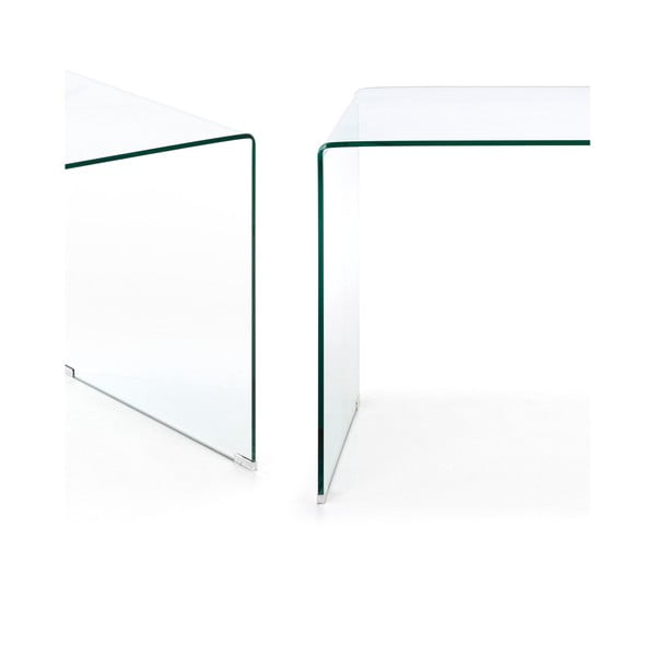 Stikla darba galds 70x125 cm Burano – Kave Home-image-2