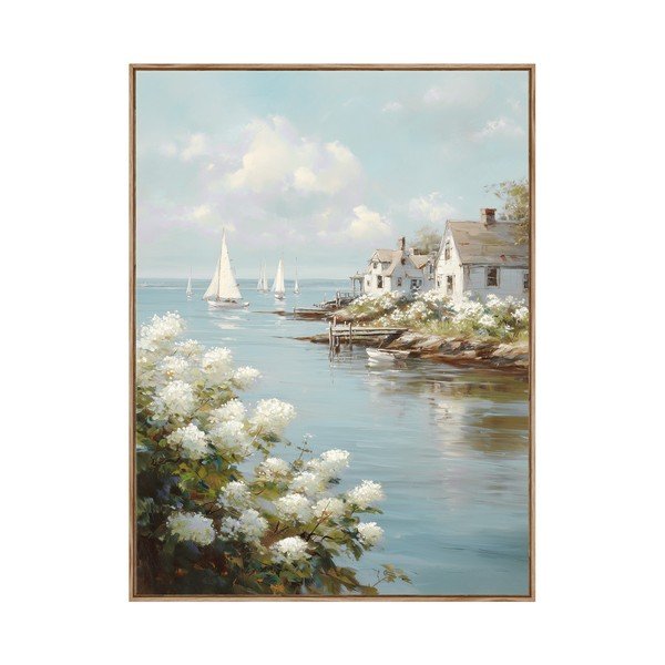 Drukāta glezna ar rāmi 60x80 cm Quiet Bay – Styler