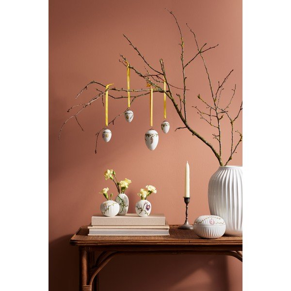 3 miniatūru porcelāna vāžu komplekts Kähler Design Hammershøi Spring-image-2