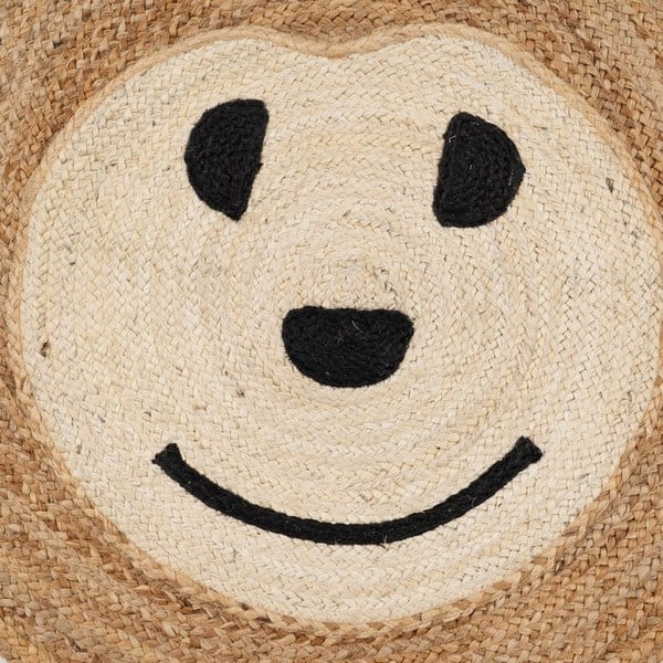 Dabīga toņa džutas bērnu paklājs ø 100 cm Chiquillo – Ixia-image-1