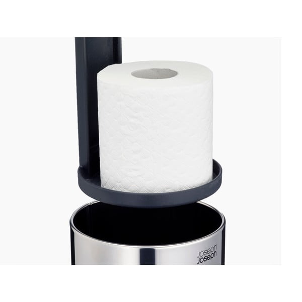 Sudraba krāsas metāla tualetes papīra turētājs Luxe – Joseph Joseph-image-3