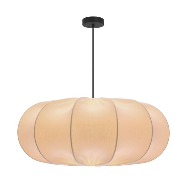 Balta piekaramā lampa ar auduma abažūru ø 52 cm Cafee – Candellux Lighting-image-1