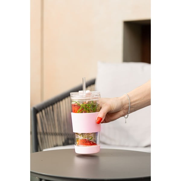 Rozā termokrūze 600 ml Fuori – Vialli Design-image-3