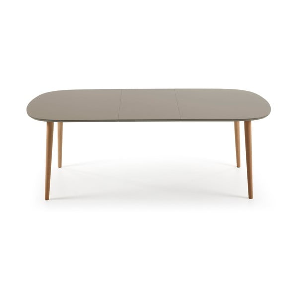 Pelēks izvelkams ēdamgalds Kave Home Oakland, 160 x 100 cm-image-3