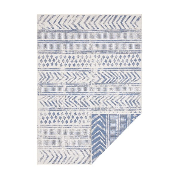 Zils un krēmkrāsas āra paklājs NORTHRUGS Biri, 200 x 290 cm
