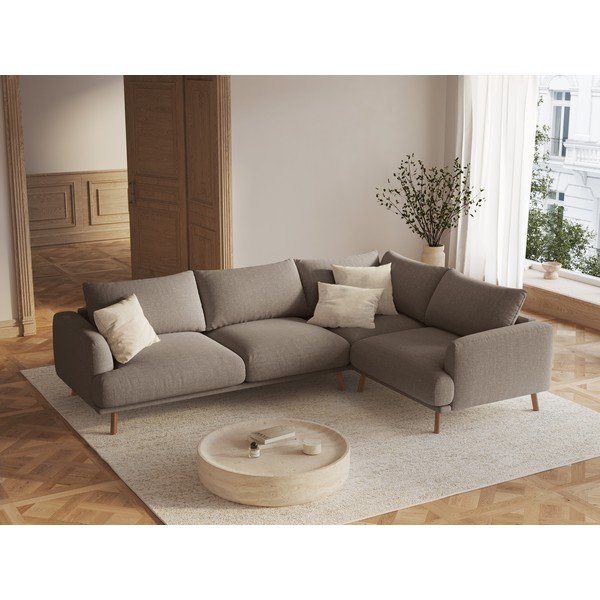 Pelēkbrūns stūra dīvāns (ar labo stūri/ar zvilni) Naomi – Micadoni -image-1
