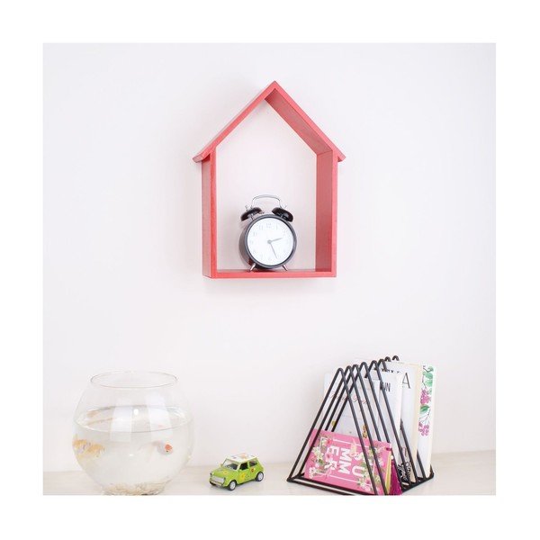 Sarkans koka sienas plaukts North Carolina Scandinavian Home Decors House-image-1