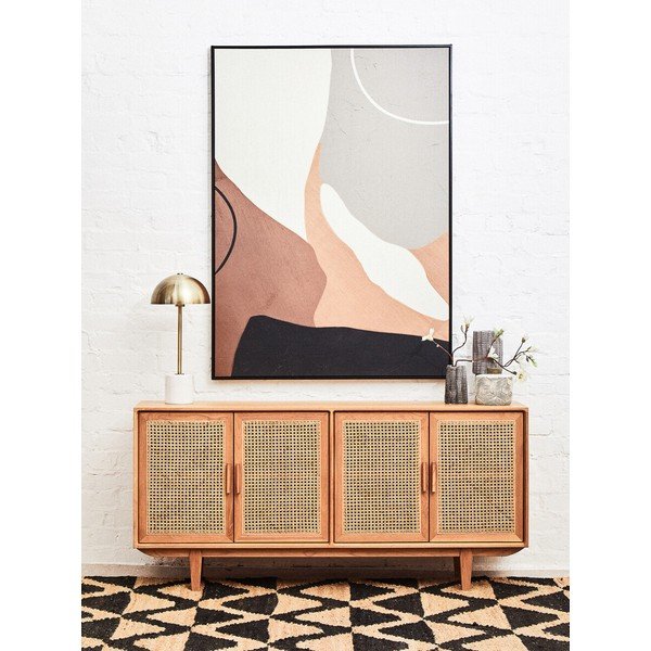 Dabīga toņa ozola masīvkoka kumode Lyon – Premier Housewares-image-1