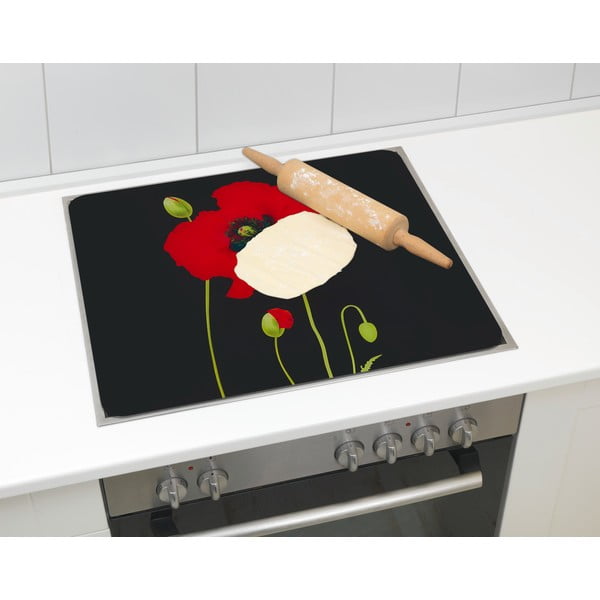 Rūdīta stikla aizsargplāksne plītij 50x56 cm Poppy – Maximex-image-2