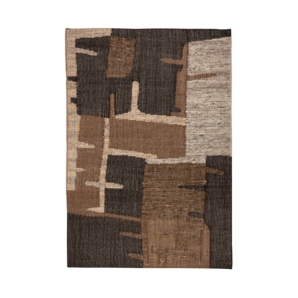 Brūns vilnas paklājs 200x300 cm Briton – Dutchbone