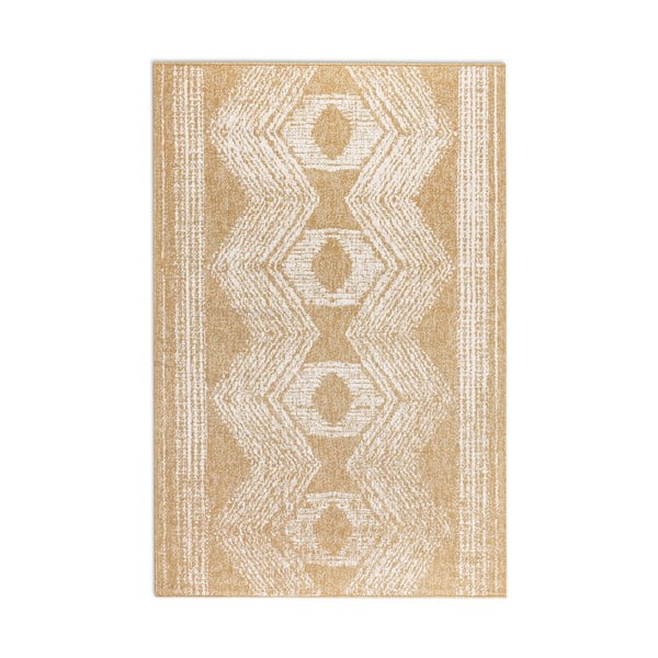 Okera dzeltens/krēmkrāsas āra paklājs 120x170 cm Gemini – Elle Decoration-image-2