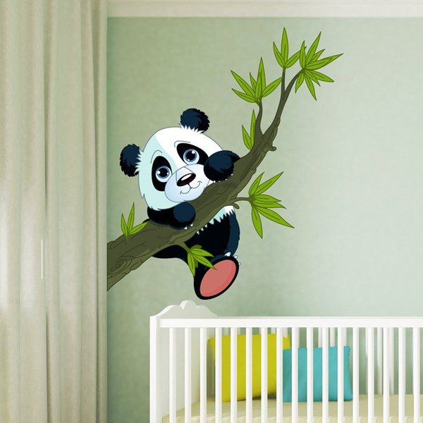 Sienas aplikācija Ambiance Panda On Branches-image-2