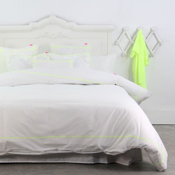 Segas pārklājs Basic Fluor Yellow, 220x220 cm-image-2