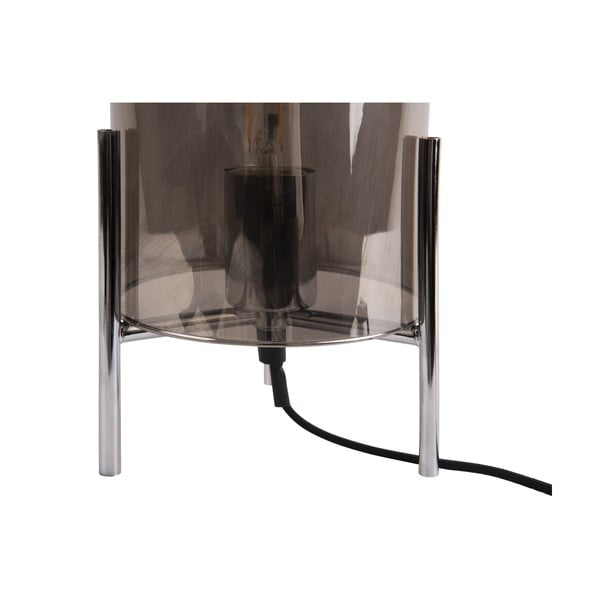 Pelēka stikla galda lampa Leitmotiv Glass Bell-image-3