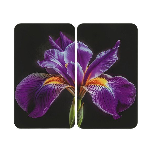 Rūdīta stikla plīts aizsargplāksnes (2 gab.) 52x30 cm Abdeckplatte  – Wenko
