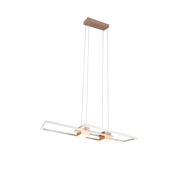Balta/bronzas krāsas LED piekaramā lampa ar tālvadību/ar regulējamu spilgtumu Albany – Trio-image-4