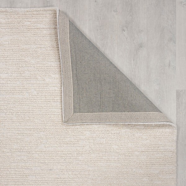 Ziloņkaula krāsas ar rokām darināts vilnas paklājs 120x170 cm Harris Boucle – Flair Rugs-image-3