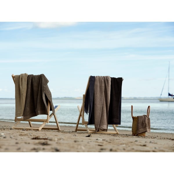 Pelēks kokvilnas vannas dvielis Zone Classi, 70 x 140 cm-image-2