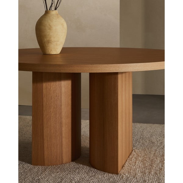 Apaļš ēdamgalds ar ozolkoka imitāciju ø 150 cm Nealy – Kave Home-image-3