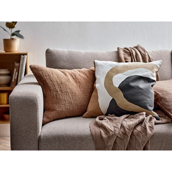 Brūns adīts pleds 130x170 cm Gentle – Södahl-image-1