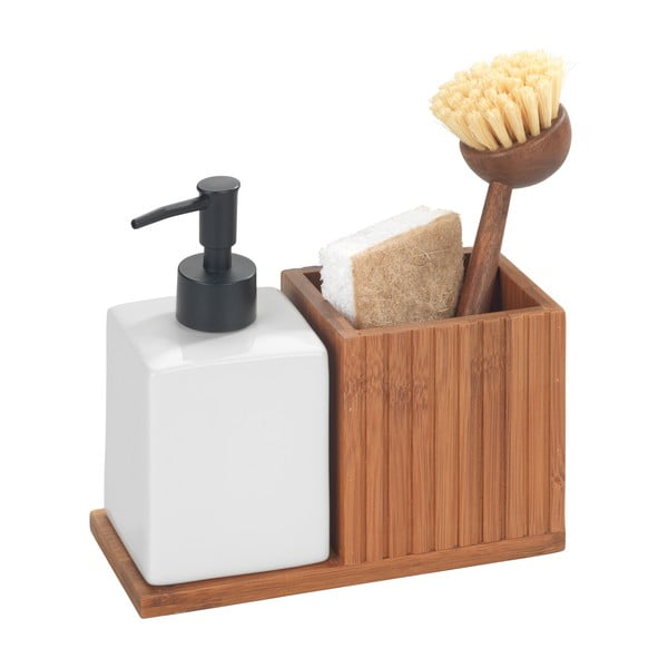 Dabīga toņa bambusa mazgāšanas līdzekļu turētājs Mera – Wenko-image-4