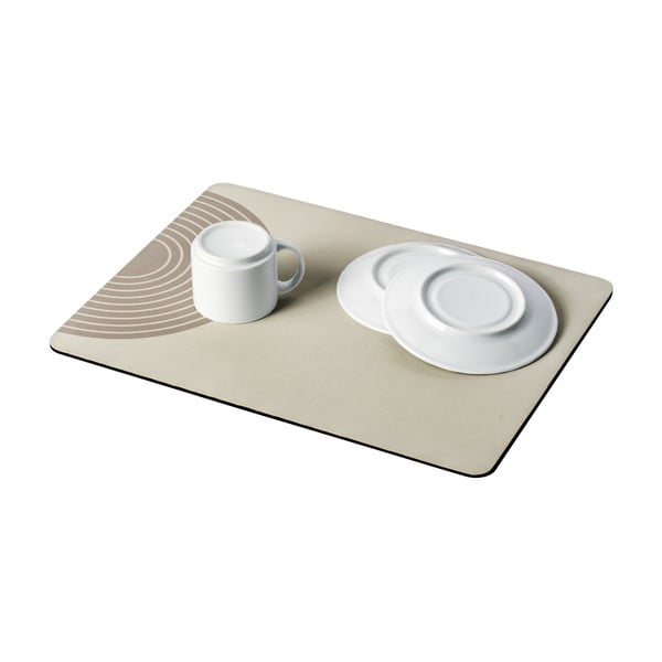 Bēšs gumijas trauku žāvēšanas paliktnis 40x30 cm Dima – Wenko