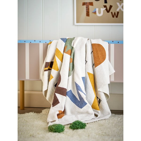 Bērnu sega no pārstrādātas kokvilnas 130x160 cm Memmo – Bloomingville Mini-image-2