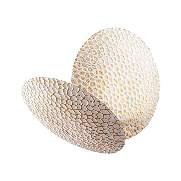 Balta/zelta krāsas LED sienas lampa ø 21 cm Yosma – Opviq lights-image-2