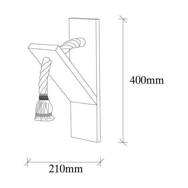 Dabīga toņa sienas lampa Erebos – Opviq lights-image-4