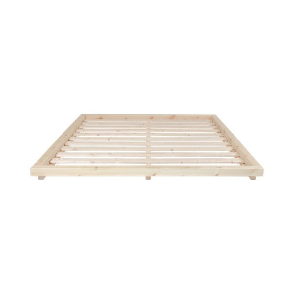 Divguļamā gulta no priedes koka ar matraci un tatami Karup Design Dock Double Latex Natural Clear Natural, 140 x 200 cm-image-1