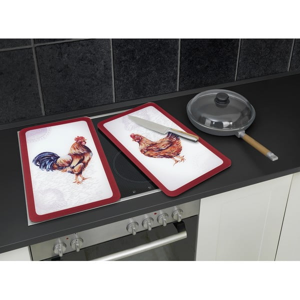 Rūdīta stikla plīts aizsargplāksnes (2 gab.) 52x30 cm Farm – Wenko-image-3