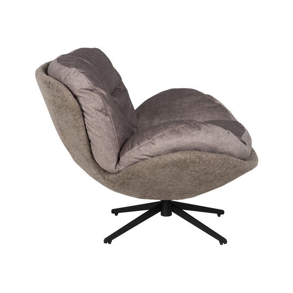 Bēšs samta atpūtas krēsls Comfo – Ixia-image-2