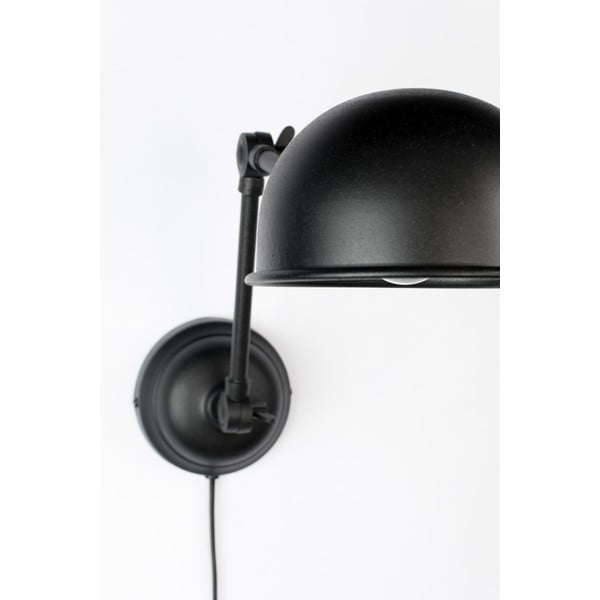 Melna sienas lampa White Label Maarten-image-2