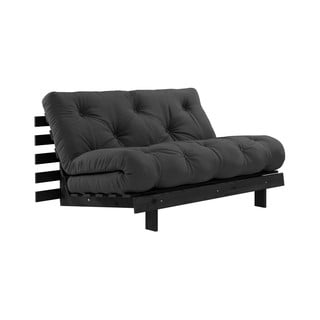 Melns izvelkamais dīvāns 140 cm Roots – Karup Design