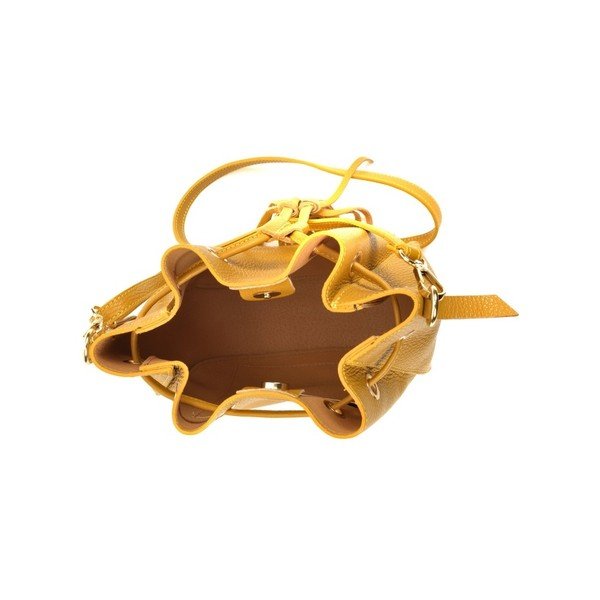 Dzeltena ādas somiņa Carla Ferreri Jessie-image-4