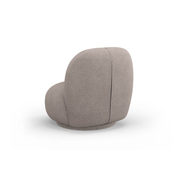 Bēšs atpūtas krēsls no buklē auduma Chuck – Micadoni Home-image-3