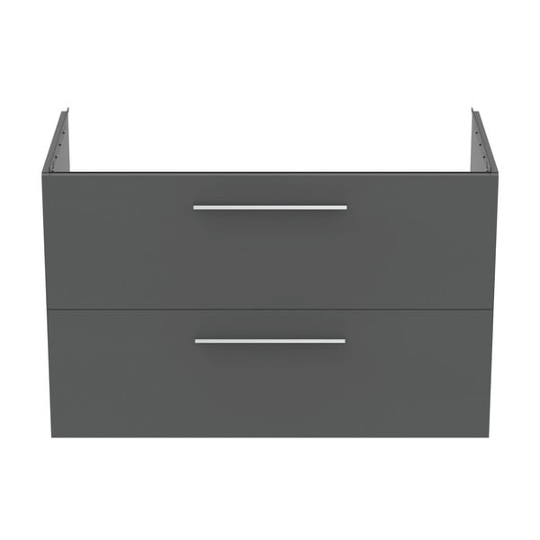 Pelēks piekarams skapītis zem izlietnes 100x63 cm i.Life B – Ideal Standard-image-2