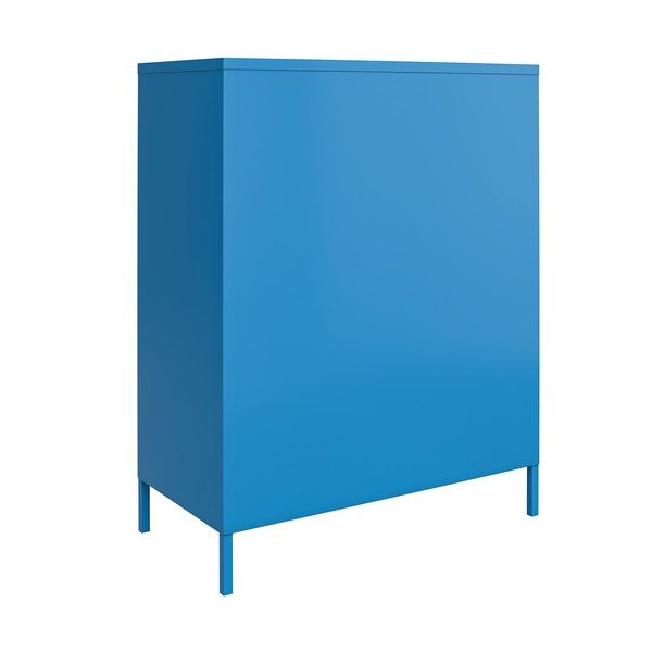 Zils metāla skapis Novogratz Cache, 80 x 102 cm-image-4