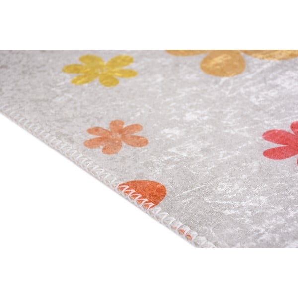 Oranžs/ziloņkaula krāsas mazgājams bērnu paklājs 160x230 cm Fall Flowers – Vitaus-image-2