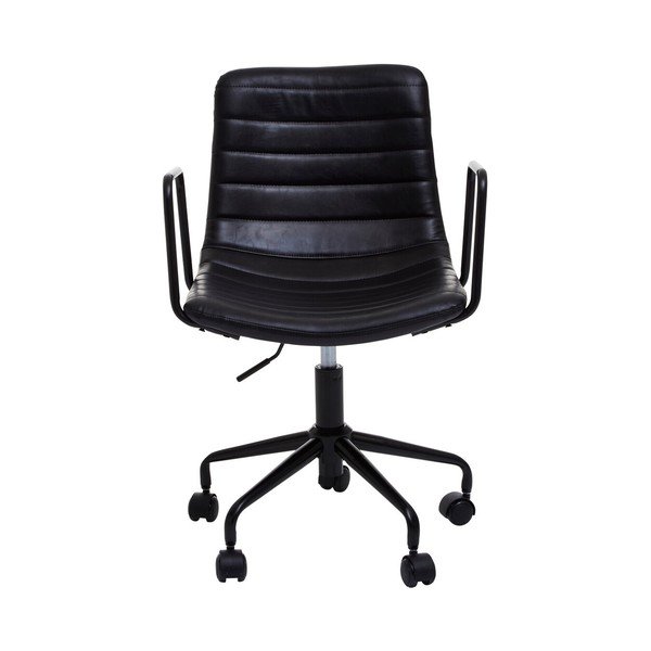 Melns mākslīgās ādas biroja krēsls Forbes – Premier Housewares-image-2