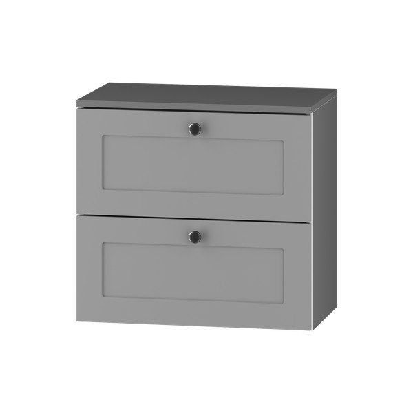 Pelēks zems/piekarams skapītis zem izlietnes 61,5x60 cm Senja – STOLKAR