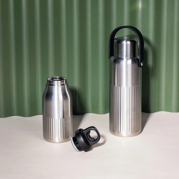 Sudraba krāsas nerūsējošā tērauda termopudele 500 ml Truls – Sagaform-image-2